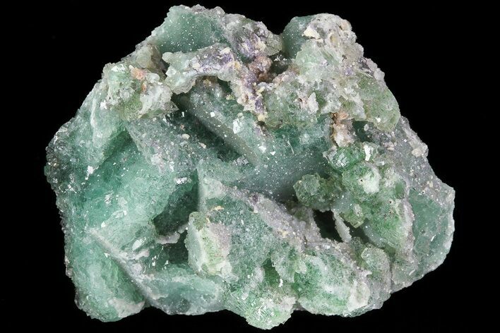 Green Fluorite & Druzy Quartz - Colorado #33382